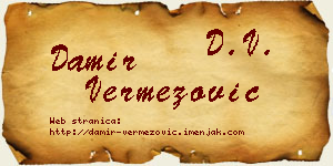 Damir Vermezović vizit kartica